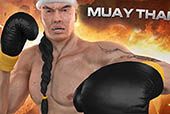 Muay thai fighting clash