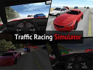 Traffic racing car simulator